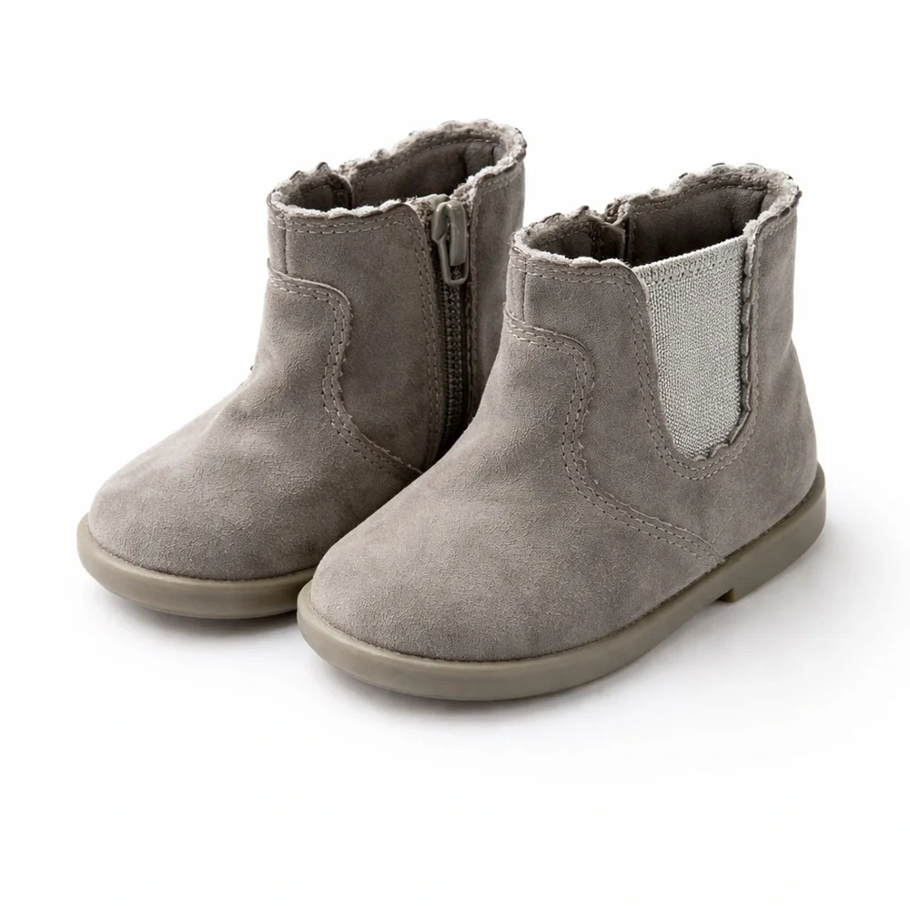 Garanimals Toddler Ankle Boots Gray Zipper Chelsea Style Size 5